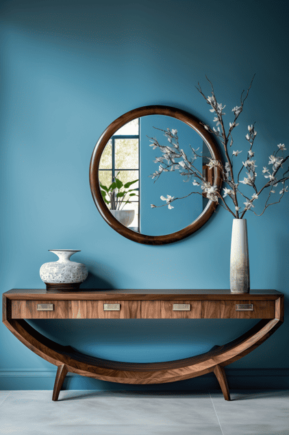 Decoración con espejos entrada